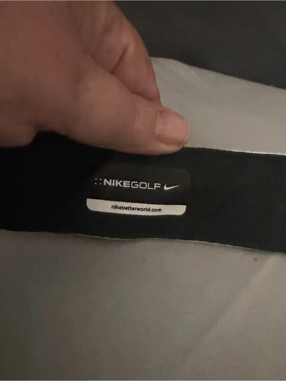 UPSTATE White Sun Visor with Green Embroidery